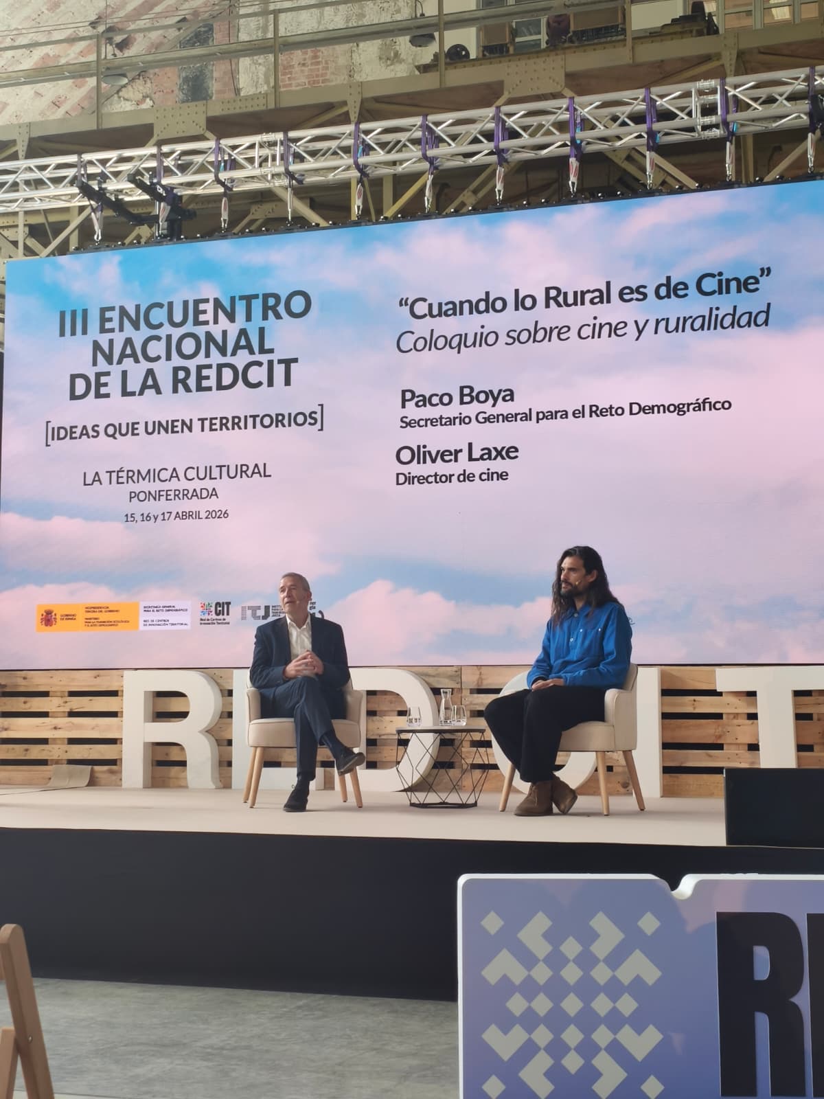 III Encuentro Nacional de la red CIT – Coloquio entre Paco Boya, Secretario General para el Reto Demográfico, y el director de cine Oliver Laxe,