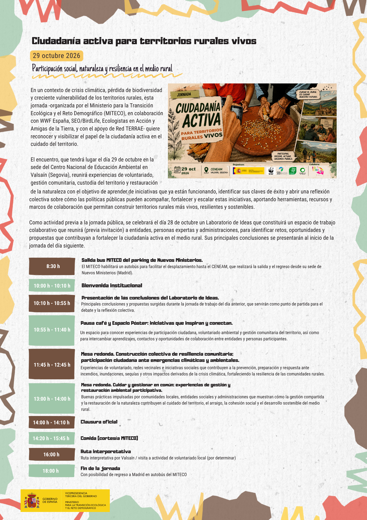 NOTICIA – Jornada «Ciudadanía activa para territorios rurales vivos»