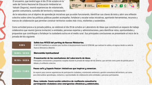NOTICIA – Jornada «Ciudadanía activa para territorios rurales vivos»